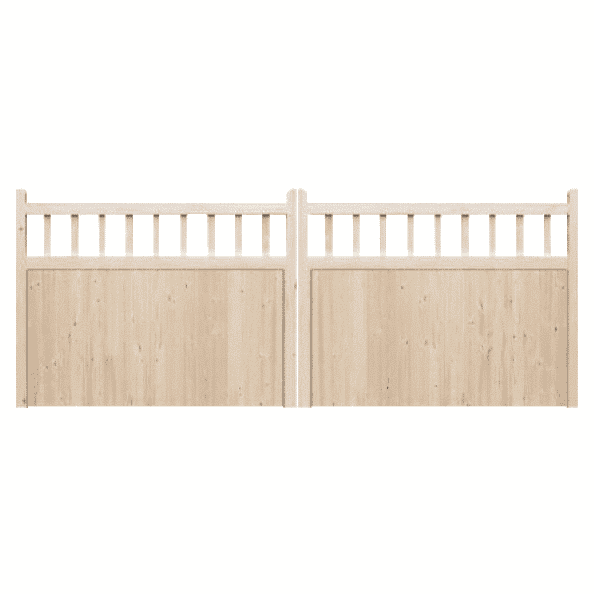 Driveway Gate with Spindles - The Baywood