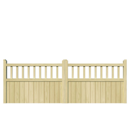 Wooden Driveway Gate - The Baywood