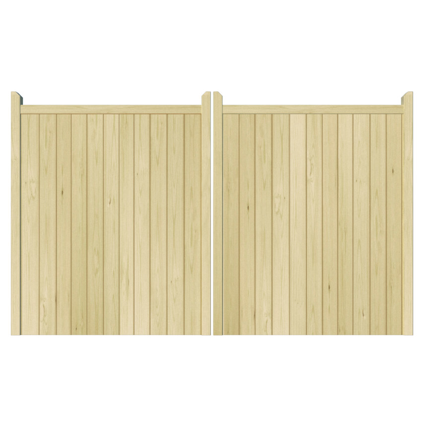 Wooden Driveway Gate - The Brentwood