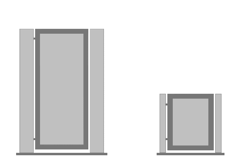 How to fit metal framed garden gate
