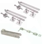 24" Double Adjustable Field Gate Hinge Set