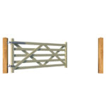 5 Bar Field Gate - Single - open