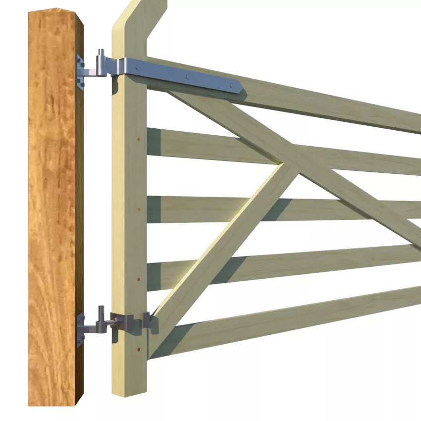 Arch Top Field Gate - close up