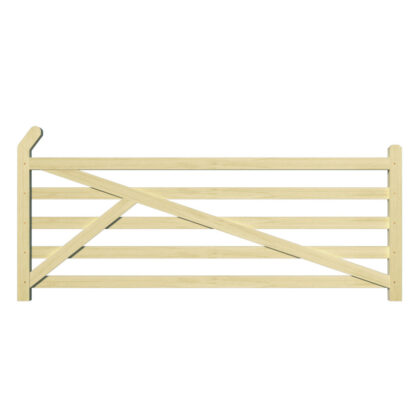 Arch top field gate