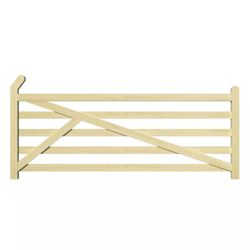 Arch top field gate