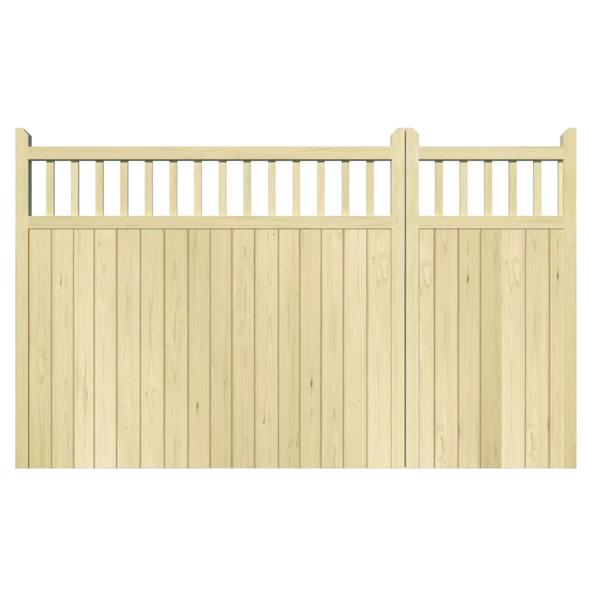 Baywood Tall Pine Split Driveway Gate