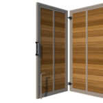 Bi-fold Gates Metal Framed with Hardwood - The Stamford - 3+1 opening rear