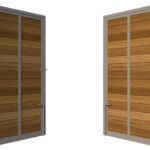 Bi-fold Gates Metal Framed with Hardwood - The Stamford - rear opening