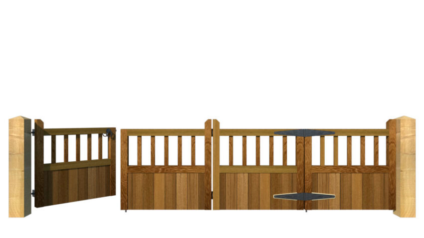 Hardwood Bi-fold Gates, The Baywood - Image 6
