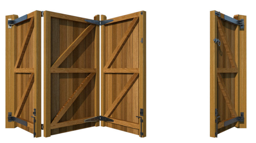 Hardwood Bi-fold Gates, The Brentwood - Image 8