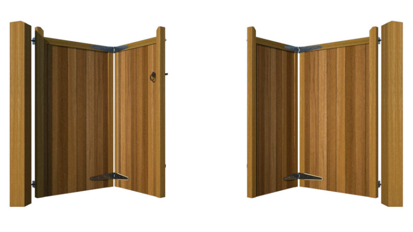 Hardwood Bi-fold Gates, The Brentwood - Image 2