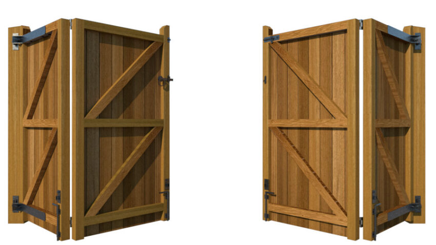 Bi-fold Gates - The Brentwood - rear - opening