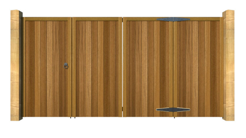 Hardwood Bi-fold Gates, The Guildford - Image 5