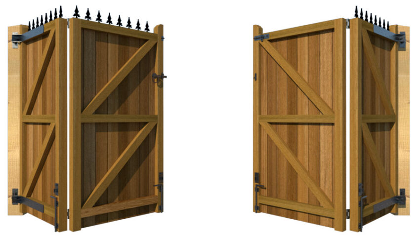 Bi-fold Gates - The London - rear open