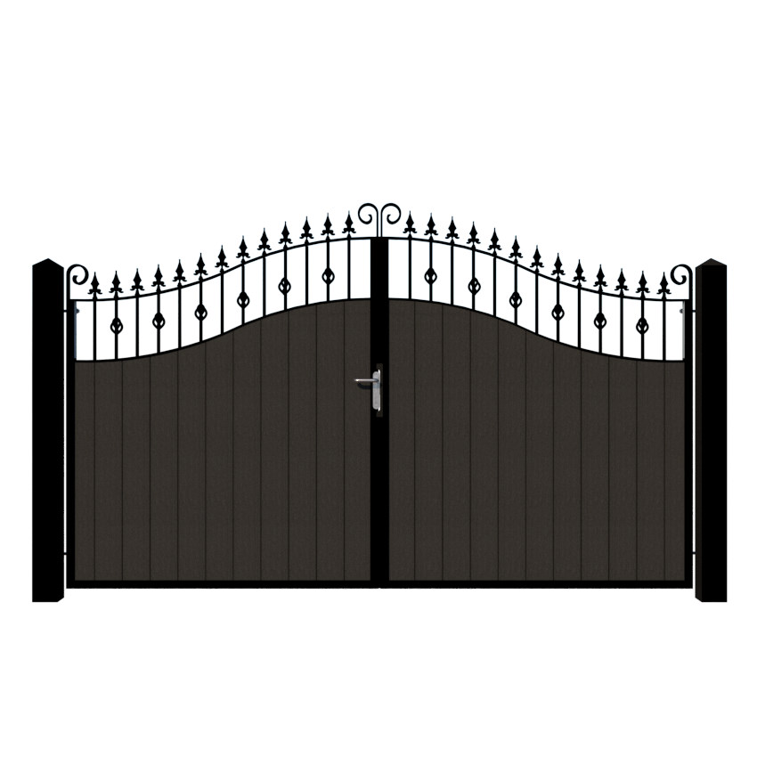 Composite Driveway Gate - The Aberdeen - Anthracite Grey