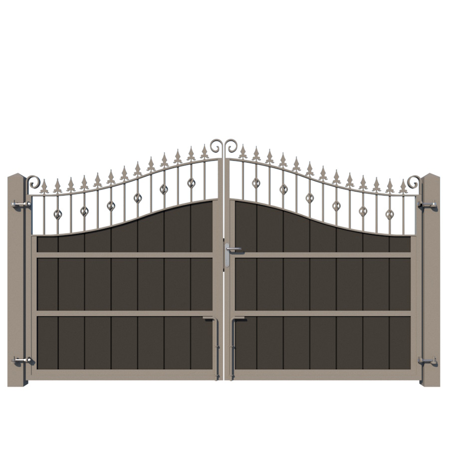 Composite Driveway Gate - The Aberdeen - from rear