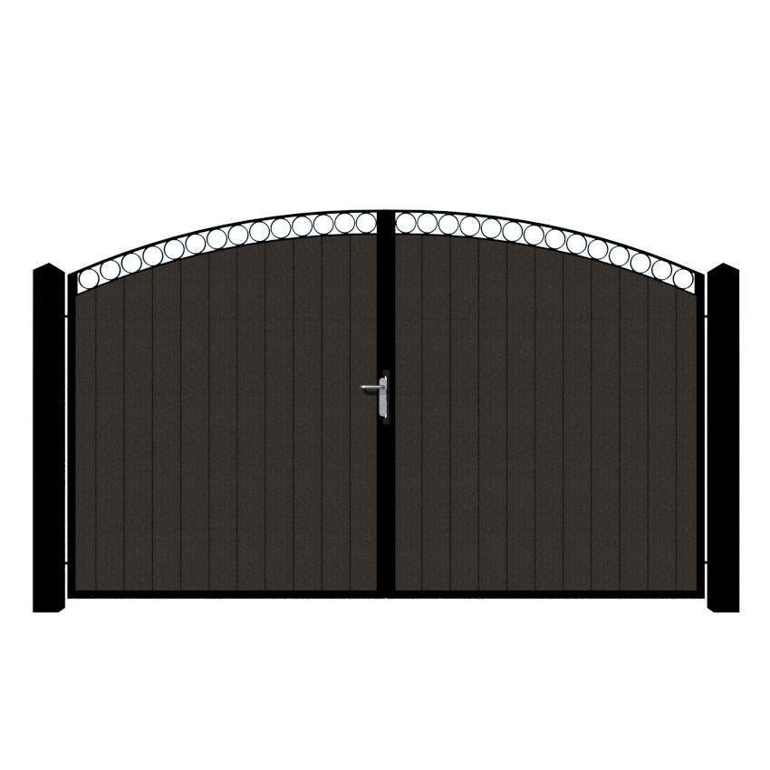Composite Driveway Gate - The Bath - Anthracite Grey