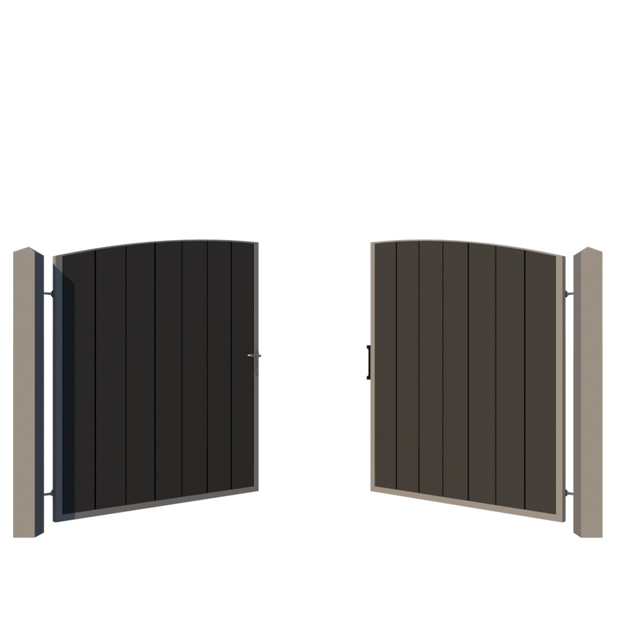 Composite Driveway Gate - The Kent - opening