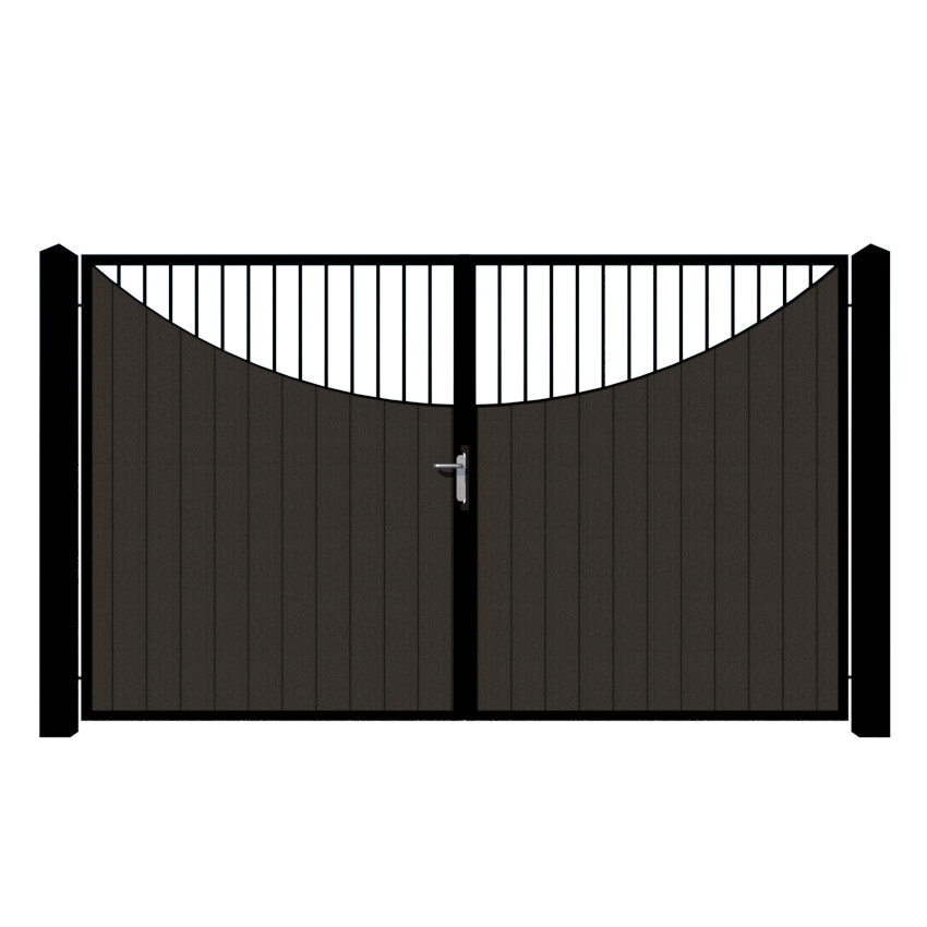 Composite Driveway Gate - The Lyndhurst - Anthracite Grey