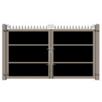 Composite Driveway Gate - The Middleton - Anthracite Grey - rear