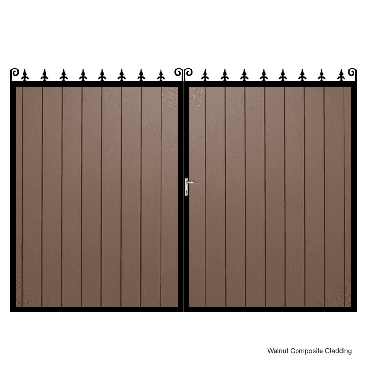 Composite-Driveway-Gate-The-Middleton-Walnut