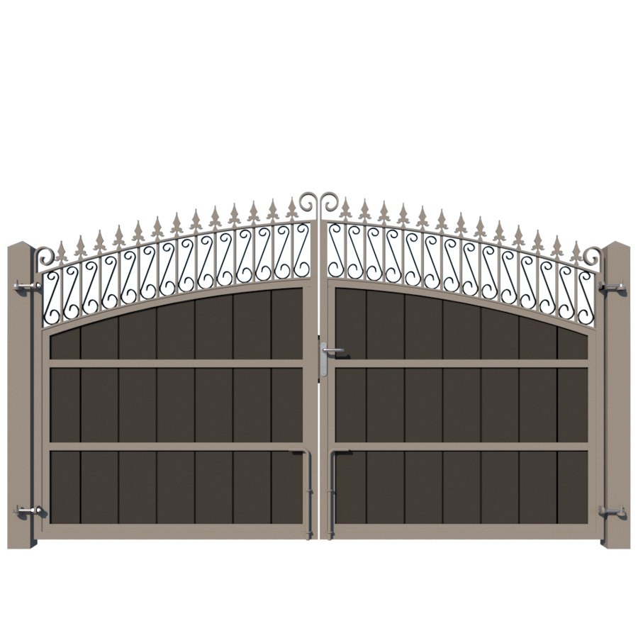 Composite Driveway Gate - The Oxford - rear