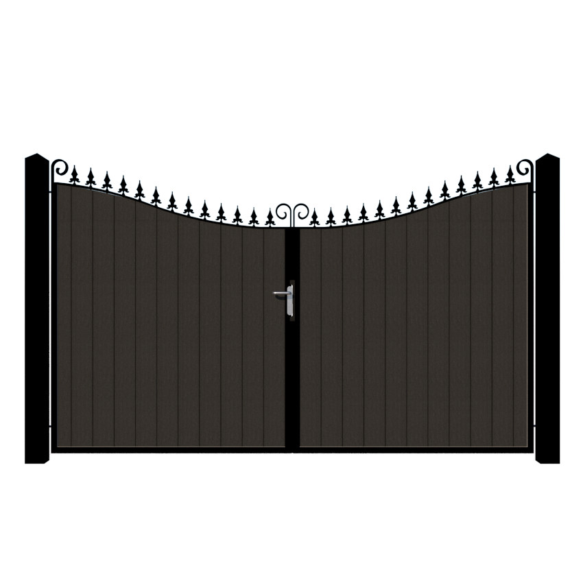 Composite Driveway Gate - The Portsmouth - Anthracite Grey