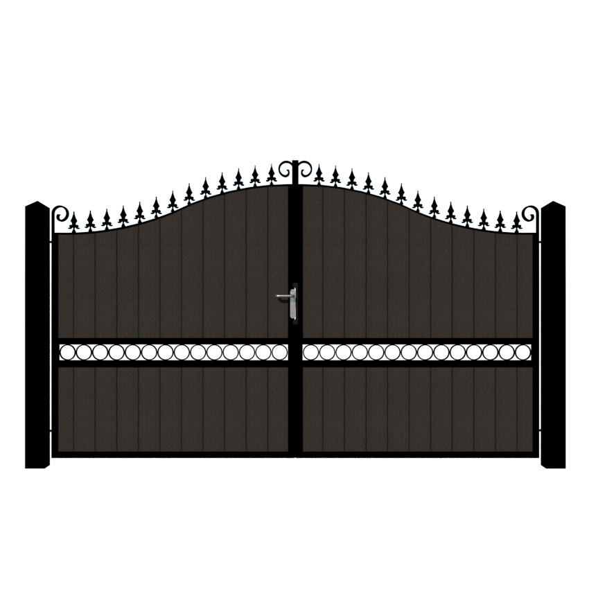 Composite Driveway Gate - The Southwark - Anthracite Grey