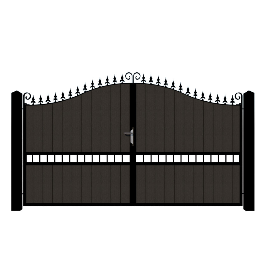 Composite Driveway Gate - The Waltham Forest - Anthracite Grey