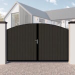 Composite Driveway Gates - The Kent - Bow Top