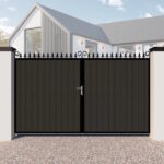 Composite Driveway Gates - The Middleton - Flat Top