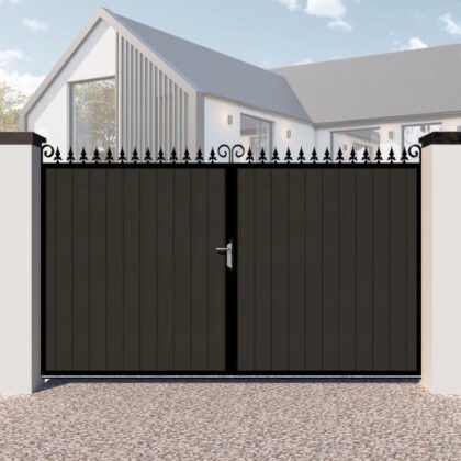 Composite Driveway Gates - The Middleton - Flat Top