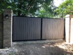 Composite Sliding Gate - The York - Granite - Customer Supplied Image