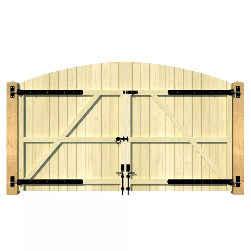 Driveway Gates - The Buckden - rear