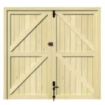 Garage Doors - Softwood - The Brentwood - rear