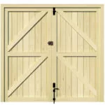 Garage Doors - Softwood - The Cirencester - rear 1