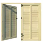 Garage Doors - Softwood - The Derby - rear 1