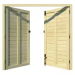 Garage Doors - Softwood - The Derby - rear