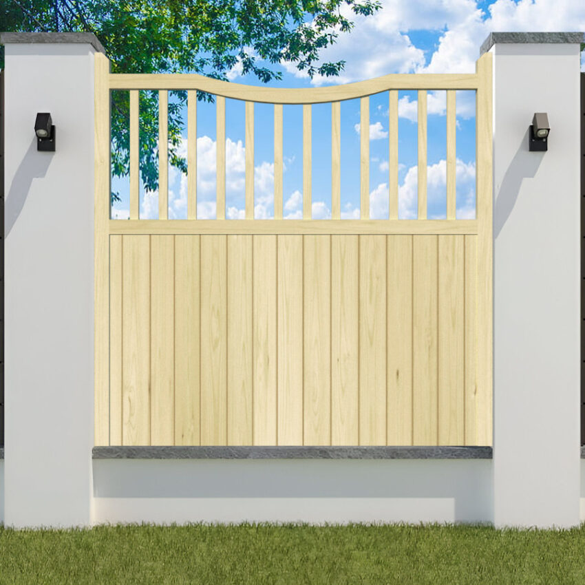 Garden Fence Panel - The Hinchleywood inner bow top