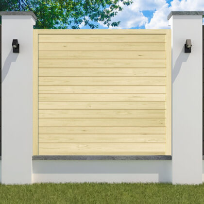 Garden Fence Panel - The Newport flat top