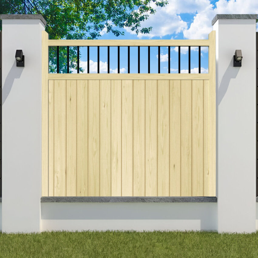 Garden Fence Panel - The Shrewsburyflat top spindles