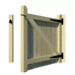 Garden Gates - The Brentwood - rear open