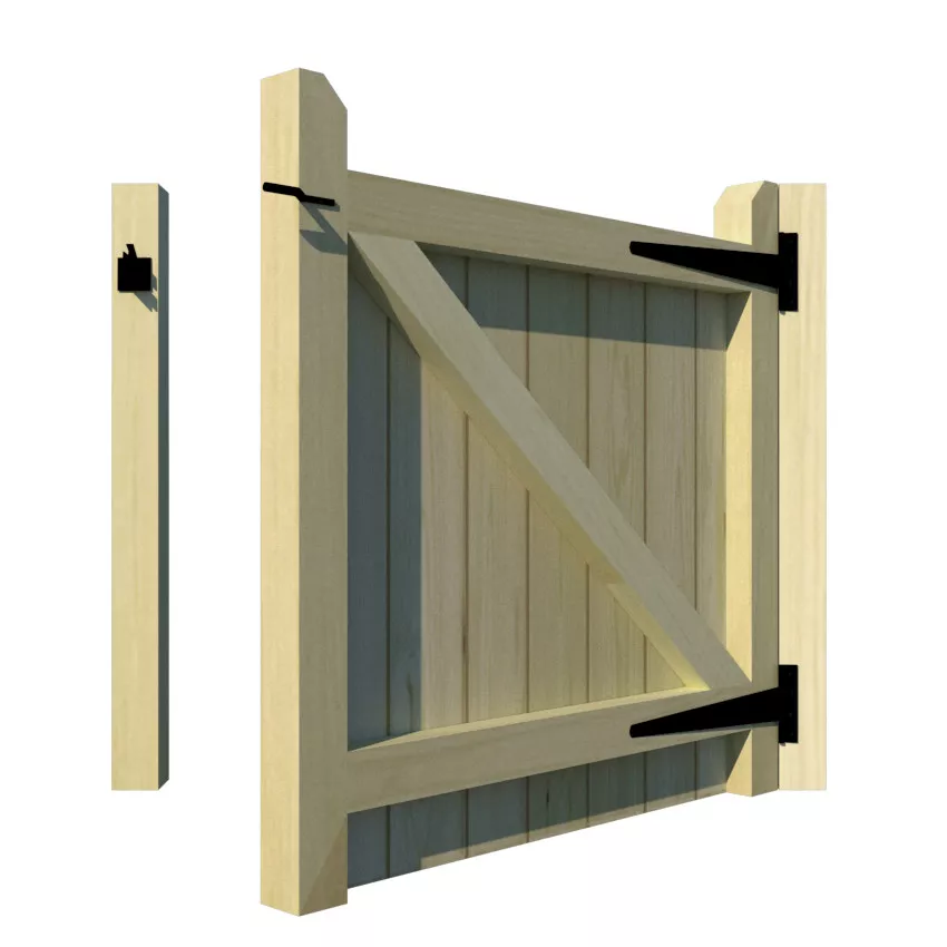 Garden Gates - The Brentwood - rear open