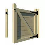 Garden Gates - The Derby - rear open