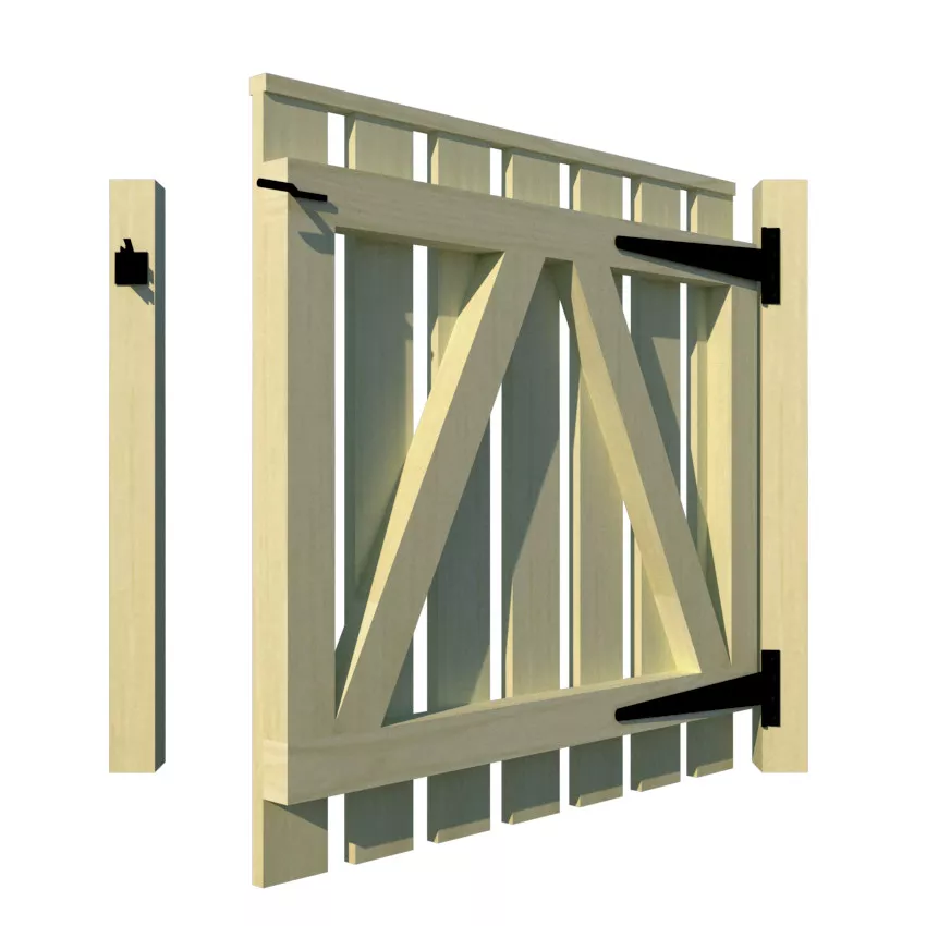 Garden Gates - The Dukeswood rear open