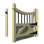 Garden Gates - The Foxwood - rear open