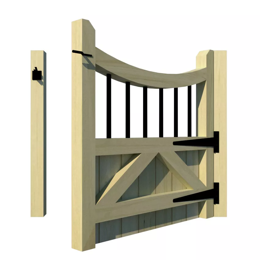 Garden Gates - The Foxwood - rear open