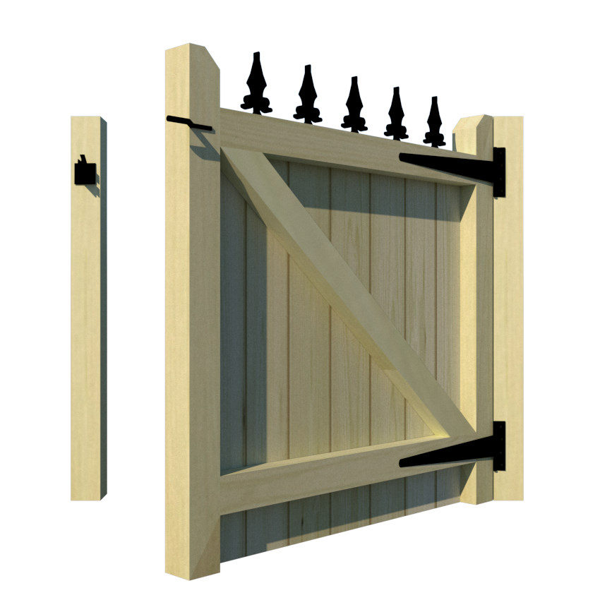 Garden Gates - The London - rear open