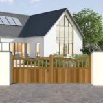 Hardwood Driveway Gate - Spindles - The Knowlwood