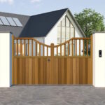 Hardwood Driveway Gate - Swan Top - The Hinchleywood